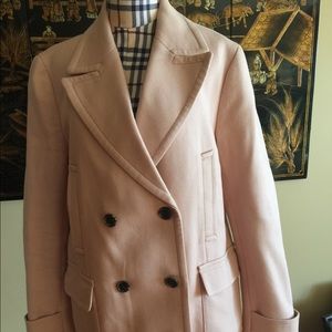 Ann Taylor Blush Pink Car Coat size Large